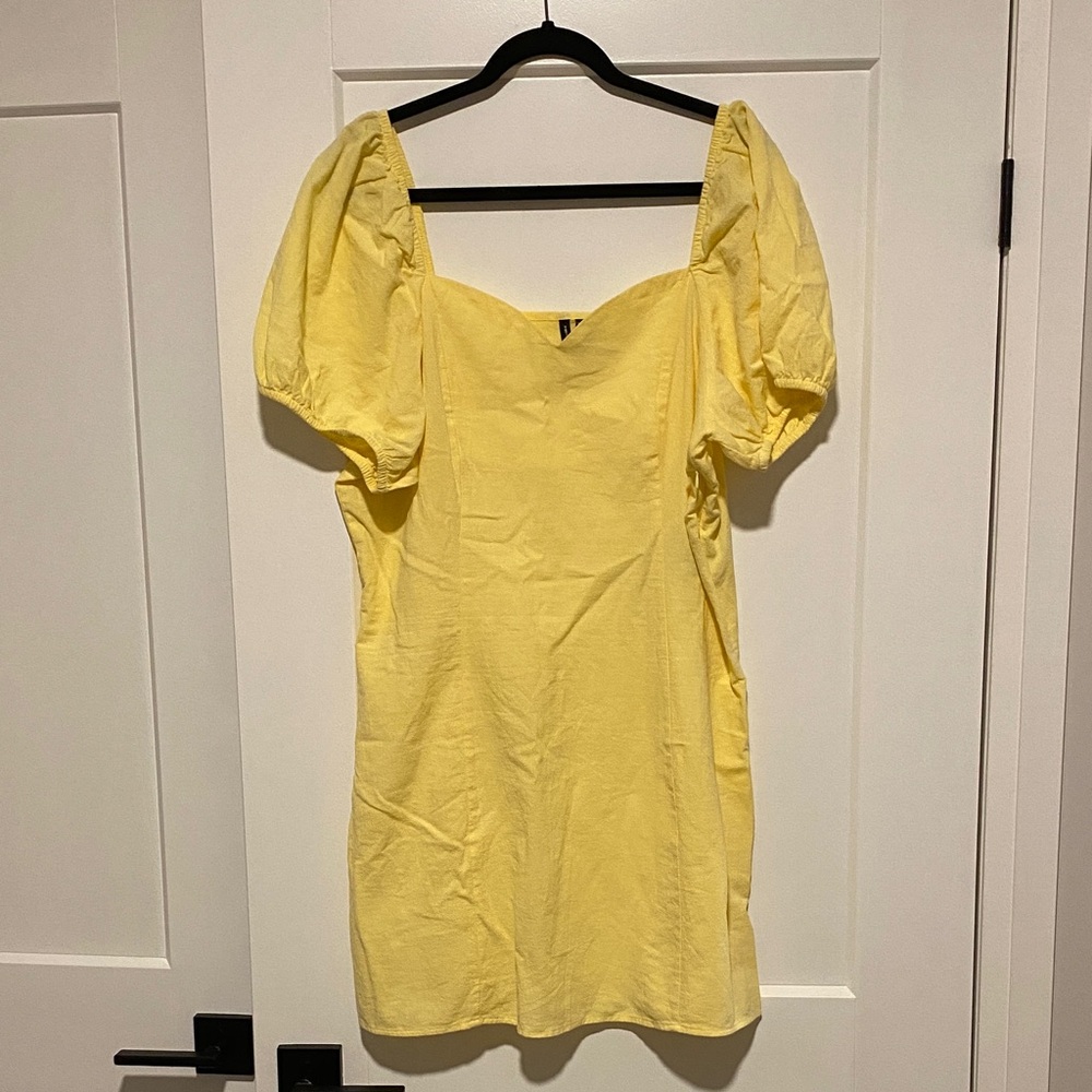 Vero Moda Butter Yellow Mini Dress - Picture 3 of 12